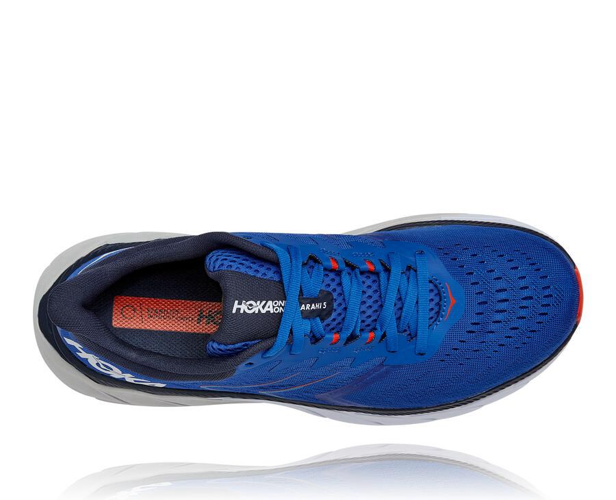 Hoka One One Arahi 5 Löparskor Herr - Blå - PEFYD-6071